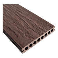 Lantai Dekorasi Balkon Luar Ruangan Motif Kayu 3D Eropa, Lantai Kayu WPC, Lantai Rekayasa, Komposit Kayu Plastik, Dek Luar Ruangan