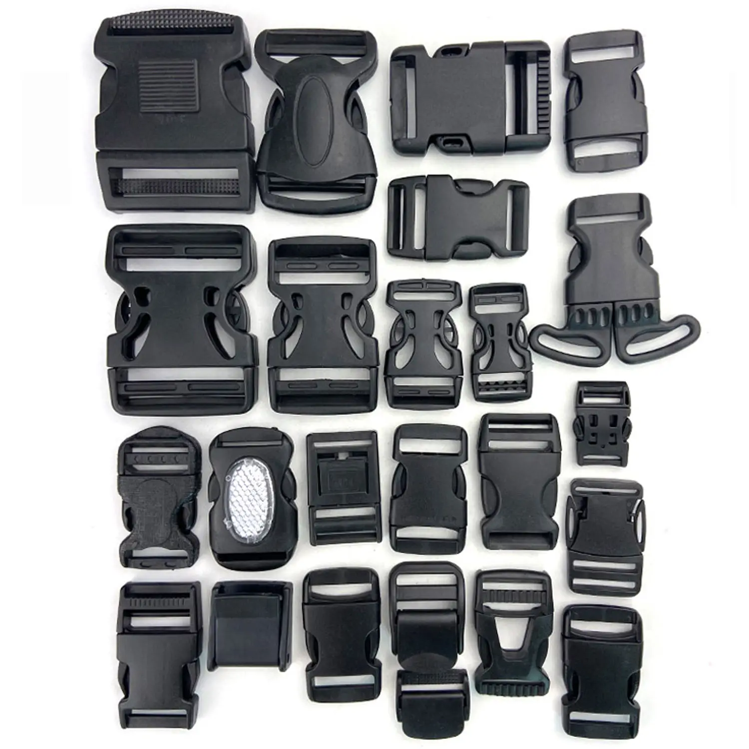 Eco-friendly black buckle plastic factory direct wholesale bag parts & accessories side release high quality plastic buckles
