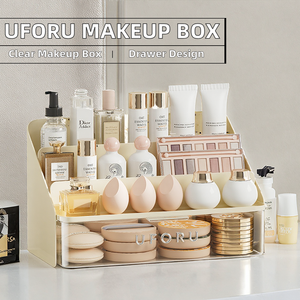 Organizador de Maquillaje de Escritorio Moderno UFORU de Plástico PET con Cajones - Exhibidores de Cosméticos - Product Image 2
