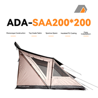 ADA OVERLAND Annexe de tente gonflable pour tente de toit à ouverture latérale, espace de vie supplémentaire pour le camping en voiture, enduit PU imperméable