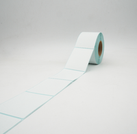 Papier autocollant imperméable personnalisable de haute qualité 50x80mm Étiquettes d'emballage de supermarché Impression par imprimante thermique
