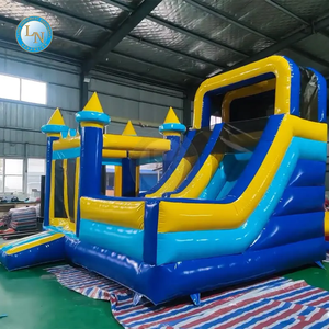 Jeu de château gonflable en PVC Offre Spéciale Lino pour enfants maison fête saut rebondissant et toboggan Combo extérieur - Product Image 3