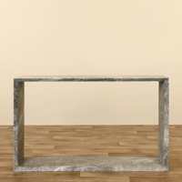 Mobilier d'intérieur personnalisé en usine canapé table design rectangle pour entrée console moderne en marbre blanc pour le salon