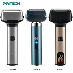 Rasoi a lamina PRITECH rasoi elettrici portatili lavabili USB potenti macchine da barba elettriche per uomo