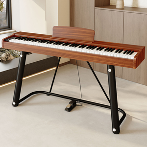88 Key for Digital Piano with 3 Pedals Built-In <b>Speakers</b> Portable Design for Outdoor <b>Mini</b> Performances - Product Image 3