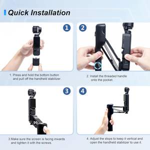 Stabilisateur portable STARTRC OSMO Pocket 3, mini stabilisateur à axe Z, poignée anti-vibration, support de transport, étui de protection portable pour Osmo - Product Image 2