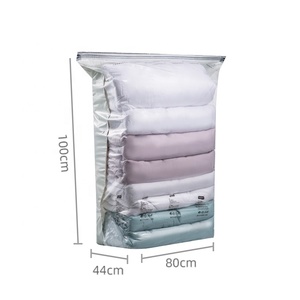 PA + PE Universal plástico ahorrador de espacio armario organizador doble cremallera cubo <span class=keywords><strong>bolsas</strong></span> de sellado <span class=keywords><strong>al</strong></span> <span class=keywords><strong>vacío</strong></span> <span class=keywords><strong>para</strong></span> ropa colchón almacenamiento - Product Image 1