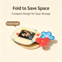 Support de Carte Polaroid en Perles Pixel Art, Ajustable, en Acrylique, Pliable, Étanche, Flexible, Décoration de Bureau, Cadeau, Couleur Personnalisée OEM