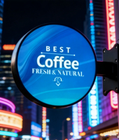 Écran LED Circulaire Rond P2 WiFi pour Publicité Dynamique, Mur Vidéo Pleine Couleur Personnalisé Double Face, Haute Définition 4K pour Magasin