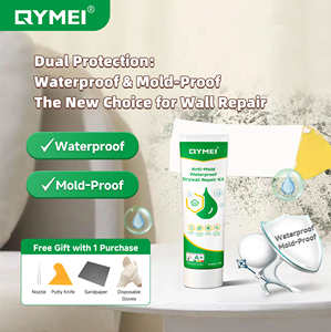 Kit de Reparación de Paneles de Yeso Impermeables y Antimoho, Pasta de Relleno Interior, Relleno de Paredes Fácil de Usar, Parche de Agujeros de Secado Rápido para el Hogar, Pintura Lista para Usar - Product Image 4
