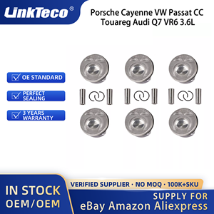 Linkteco ชุดลูกสูบเครื่องยนต์6X สำหรับปอร์เช่คาเยนน์ VW Passat CC Touareg Q7 Audi <span class=keywords><strong>VR6</strong></span> <span class=keywords><strong>3</strong></span>.6L FSI 2006-2018 03H107065C 03H107065F - Product Image 2
