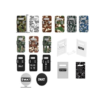 Camouflage bouclier défense équipé WW2 soldats accessoires armée militaire arme Pack blocs <span class=keywords><strong>de</strong></span> construction briques ensembles jouets - Product Image 1