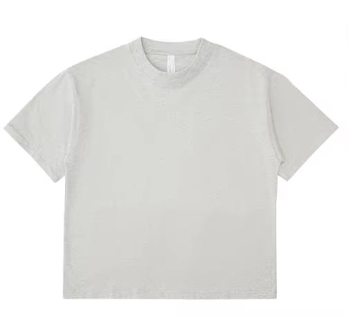 cotton t shirt-light gray