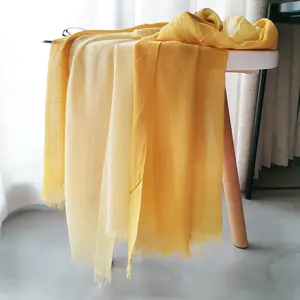 Tự Nhiên Cotton/Linen Phong Cách Dye Dye Đa Màu Sắc Mềm Mỏng Khăn Poncho Cho Mùa Xuân/Mùa Thu