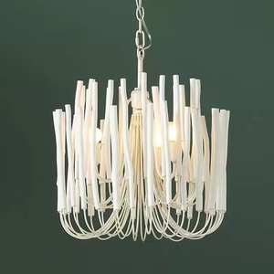 Décoration de <span class=keywords><strong>salon</strong></span> duplex bâtiment éclairage moderne boho designer blanc <span class=keywords><strong>noir</strong></span> <span class=keywords><strong>lustre</strong></span> en <span class=keywords><strong>bois</strong></span> suspendu pour restaurant hôtel - Product Image 2
