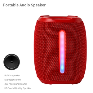 Loa không dây di động LED ánh sáng RGB TWS Kết nối FM U-disk TF thẻ loa siêu trầm Stereo rảnh tay âm nhạc loa - Product Image 4