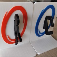 Grand porte-livres en plastique au design moderne pour l'organisation du bureau des enfants et le support d'étagère de salon