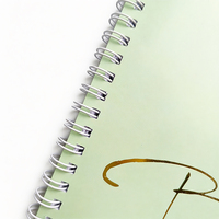 Cuaderno Espiral Personalizado, Diario con Páginas Rayadas, Encuadernado con Alambre, 216x153mm, Cubierta con Lámina Dorada, Papelería para la Escuela y Oficina, Venta al Por Mayor