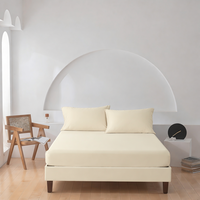 100% bambou reine roi taille drap plat drap housse taies d'oreiller ensemble bambou drap de lit ensembles bambou linge de lit