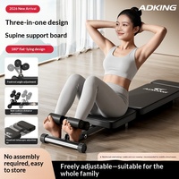 Planche de musculation Trinity pliable 7 kg, équipement de fitness à domicile, rouleau abdominal, entraîneur de muscles abdominaux, multifonctionnel et réglable