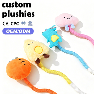Jouet en peluche personnalisé en forme d'animal mignon pour chat, <span class=keywords><strong>baguette</strong></span> interactive avec queue en cordon pour le jeu du chat - Product Image 1