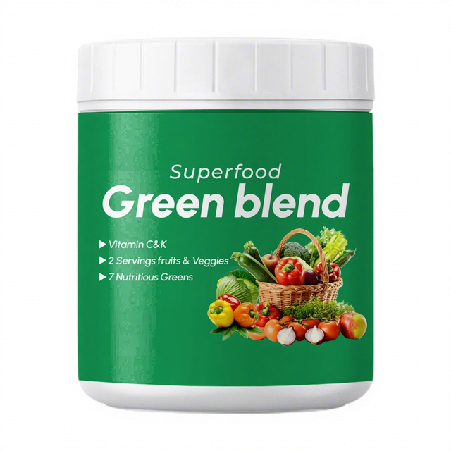 Julong Private Label OEM Free Sample Third Party Greens Superfood Powder - Mixed Berry - Boost Energy, Detox, Enhance Health