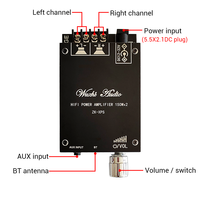 ZK-XPS 150W * 2 HIFI BT5.0 carte amplificateur de puissance Audio numérique 2.0 canaux ampli stéréo sans fil musique Audio
