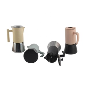 หม้อทำกาแฟมอคค่าแบบอิตาลีทำจากสเตนเลสสตีลแบบเหนี่ยวนำ - Product Image 5