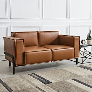 Ensemble de canapés de bureau en cuir modernes et modulaires de style européen MIGE, designs de canapés de bureau bon marché - Product Image 5