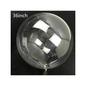 Ballon transparent rond de 36 pouces, prêt à être expédié, prix bas, vente chaude, ballon Bobo transparent pour fournitures de fête - Product Image 1