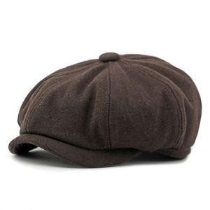 Wholesale High Quality Vintage Adjustable Gatsby Ivy Cap Berets Hats for Men Women Golf <b>Driving</b> Wool Felt Newsboy Cap Casual All - Product Image 4