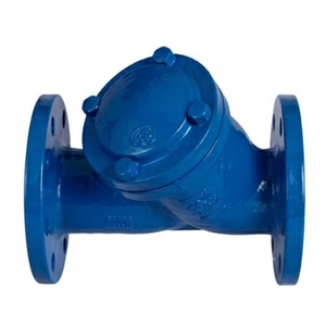 Válvula de Filtración Industrial Tipo Y de Hierro Fundido ANSI 150LB con Malla de Acero Inoxidable - Product Image 1