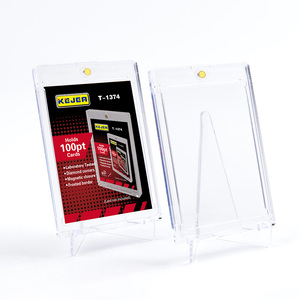 100PT Sport Kpop Star Magnetic <span class=keywords><strong>Top</strong></span> <span class=keywords><strong>Loader</strong></span> Pelindung Kartu Plastik Keras Transparan untuk Kartu Permainan Baseball Koleksi - Product Image 6