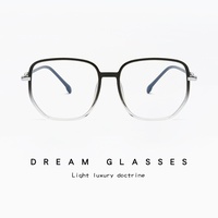 Nuevas Gafas TR90 Cuadradas de Montura Completa con Protección Contra Luz Azul, Gafas Protectoras para Computadora de Montura Grande y Modernas, Aptas para Lentes Transparentes