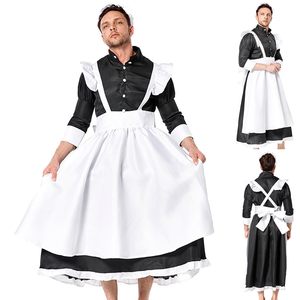 Robe de soubrette française pour <span class=keywords><strong>homme</strong></span>, <span class=keywords><strong>costume</strong></span> de cosplay de valet - Product Image 3