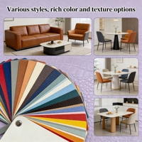 Tissu de revêtement en vinyle imprimé imitation cuir, imperméable, pour ameublement, cuir synthétique PVC gaufré pour canapé et siège de voiture