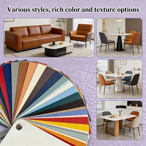 Tela de <span class=keywords><strong>Vinilo</strong></span> Sintético Estampada para Tapicería, Impermeable, Cuero Sintético de PVC para <span class=keywords><strong>Muebles</strong></span>, Sofás y Asientos de Auto - Product Image 2