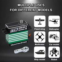 Servomoteur numérique étanche IP67 PTK 9845 MG-D 76g avec engrenage SS, brushless BLS HV, 50kg, 0.074sec pour RC Avion à voilure fixe, Voiture RC, Hélicoptère, Robot