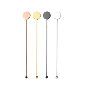 Stainless Steel Cocktail Swizzle Stick Bool Tools Drink Stirrers Metal Cocktail Mixing Rods
