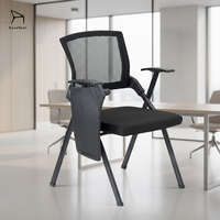 Chaise de bureau multifonctionnelle confortable EaseNeat, accoudoirs ergonomiques, dossier pliable pour bureau, salle d'étude et usage domestique