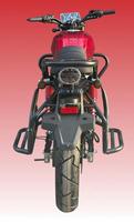 Moto électrique de style rétro à technologie de pointe, 4000W 72V 60Ah Lithium-Ion, éclairage LED pour motos tout-terrain sportives