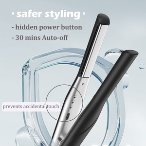 Lisseur et boucleur électrique 2 <span class=keywords><strong>en</strong></span> 1 <span class=keywords><strong>en</strong></span> aluminium avec écran LED pour cheveux courts, femmes et hommes, portable et chauffe rapidement - Product Image 6