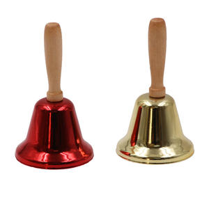 Decorazioni natalizie 6.5cm calibro multicolore <span class=keywords><strong>Santa</strong></span> Metal Iron <span class=keywords><strong>Bell</strong></span> <span class=keywords><strong>Santa</strong></span> <span class=keywords><strong>Hand</strong></span> <span class=keywords><strong>Bell</strong></span> per decorazioni natalizie - Product Image 3