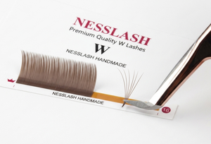 Extensiones de Pestañas Individuales Clásicas Marrones Avanzadas con Diseño de Fibra Ligera para Aplicación de Maquillaje en Salón - Product Image 2