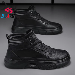 ZX580 Zapatillas Casuales de Moda, Botas de Media Altura en Negro con Forro de Malla, Entresuela y Suela Exterior de PVC Antideslizante - Product Image 2
