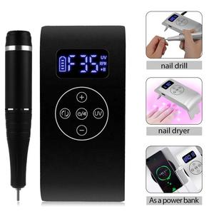 Новая многофункциональная портативная машинка для маникюра 2-в-1: фрезер для ногтей 35000 об/мин и УФ-лампа, перезаряжаемая - Product Image 5