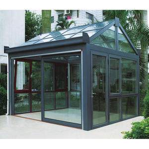 Gazebo en aluminium personnalisé pergola véranda en verre patio extérieur toit à persiennes roulant - Product Image 3