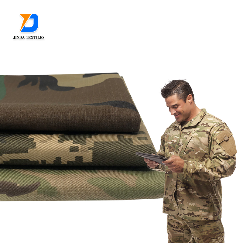 Джинсовая ткань Jinda для больницы, саржа из дамадрила, камуфляжная саржа