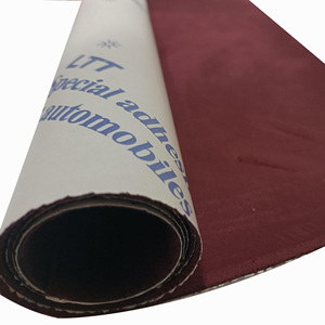 Nouveau concepteur 0.8mm d'épaisseur daim velours PVC synthétique Faux réparation de voiture auto-adhésif en <span class=keywords><strong>cuir</strong></span> <span class=keywords><strong>autocollant</strong></span> pour siège de voiture canapé réparation ceinture - Product Image 3