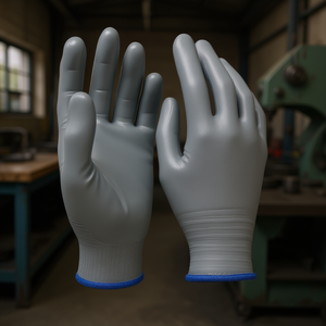 Guantes de poliéster TTAKE con revestimiento de nitrilo, guantes de trabajo protectores para uso industrial - Product Image 3